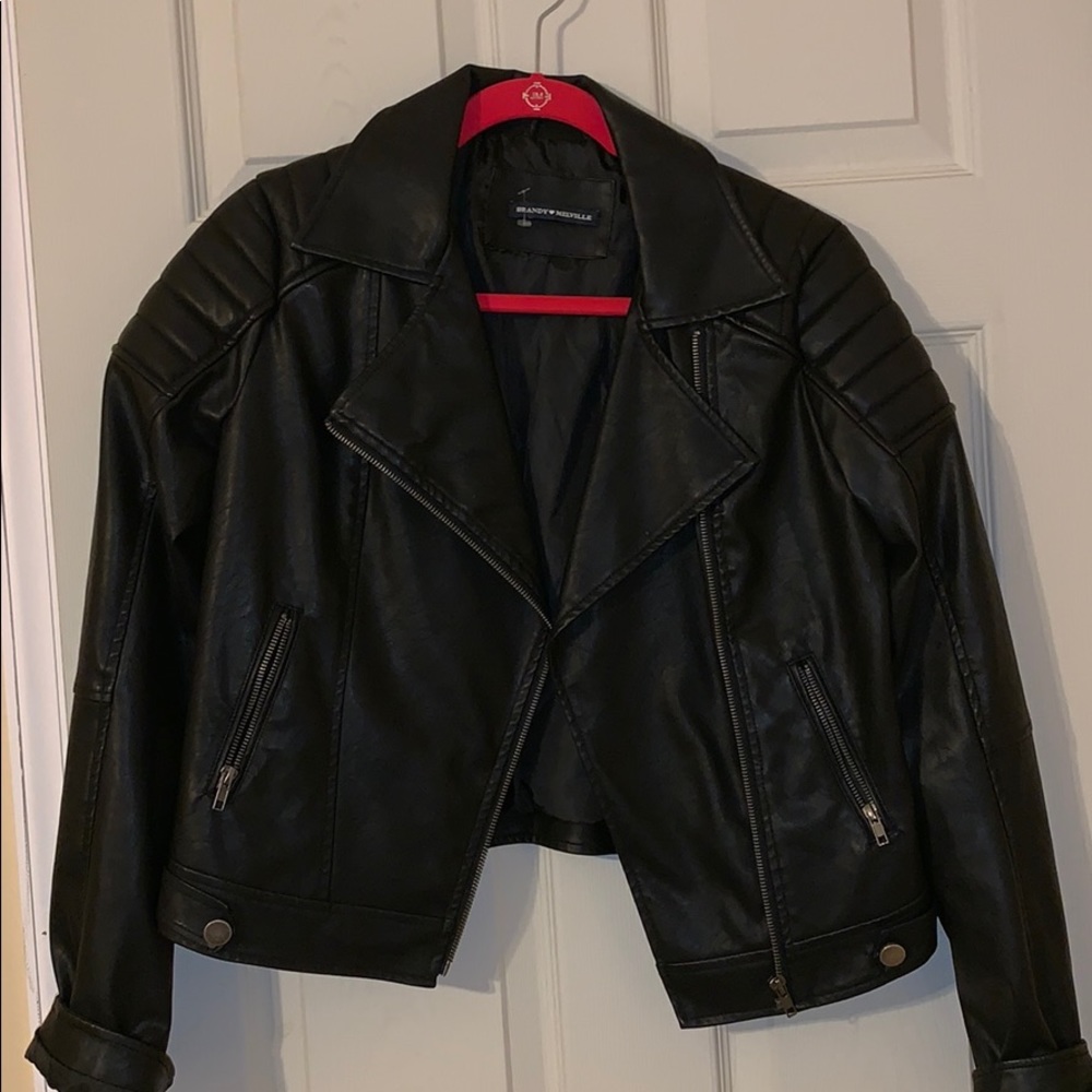 (SOLD) Brandy Melville Faux Leather Jacket